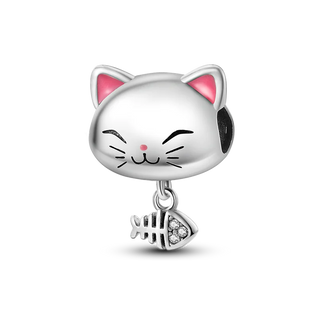  Charming 925 Silver Persian Cat Charms cashymart