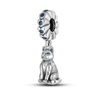  Charming 925 Silver Persian Cat Charms cashymart