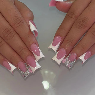  Charming Bow French Ballet Press-On Nails cashymart