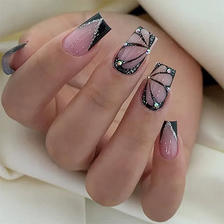  Charming Bow French Ballet Press-On Nails cashymart
