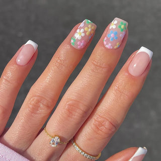  Charming Bow French Ballet Press-On Nails cashymart