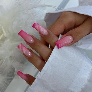  Charming Bow French Ballet Press-On Nails cashymart
