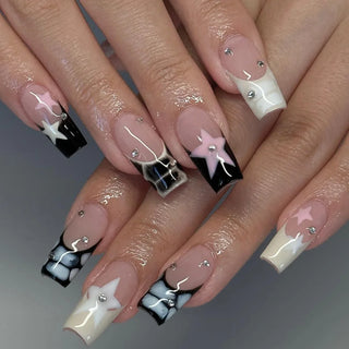  Charming Bow French Ballet Press-On Nails cashymart