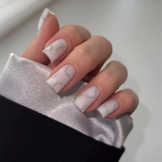  Charming Bow French Ballet Press-On Nails cashymart