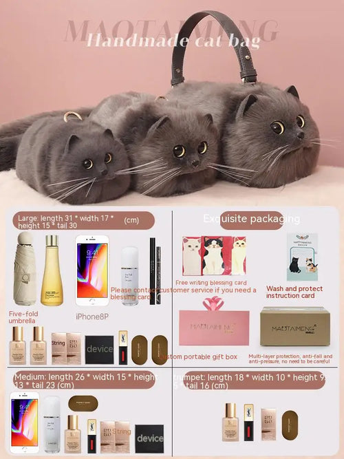  Charming Cat Doll Sling Bag cashymart