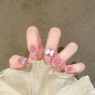  Charming Pink Flame Long Ballet Press-On Nails cashymart