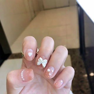  Charming Pink Flame Long Ballet Press-On Nails cashymart
