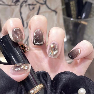  Charming Pink Flame Long Ballet Press-On Nails cashymart