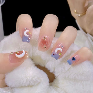  Charming Pink Flame Long Ballet Press-On Nails cashymart