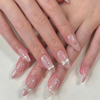  Charming Strawberry Almond Press-On Nails cashymart