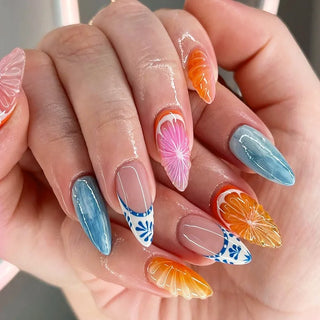  Charming Strawberry Almond Press-On Nails cashymart