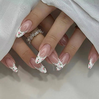  Charming Strawberry Almond Press-On Nails cashymart