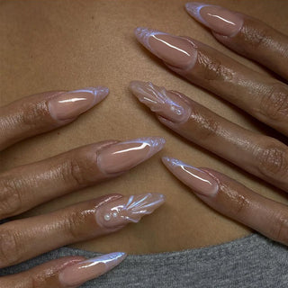  Charming Strawberry Almond Press-On Nails cashymart