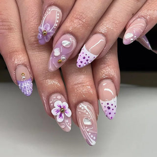  Charming Strawberry Almond Press-On Nails cashymart