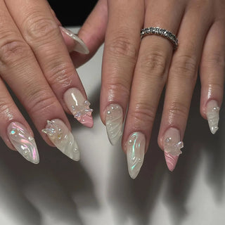  Charming Strawberry Almond Press-On Nails cashymart
