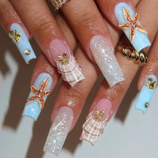  Charming Strawberry Almond Press-On Nails cashymart