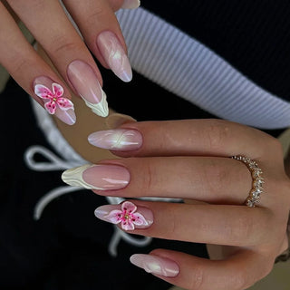  Charming Strawberry Almond Press-On Nails cashymart