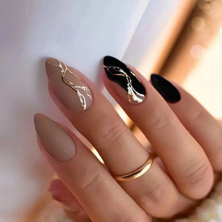  Cherry French Almond Press-On Nails cashymart