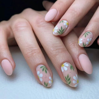  Cherry French Almond Press-On Nails cashymart