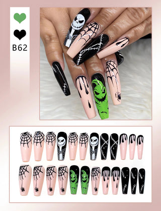  Chic Almond Halloween Press-On Nails cashymart