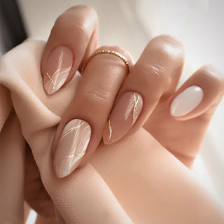  Chic Almond Press-On Nails cashymart