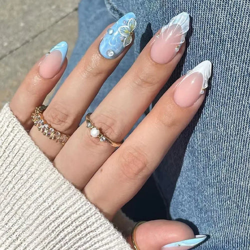  Chic Almond Press-On Nails cashymart