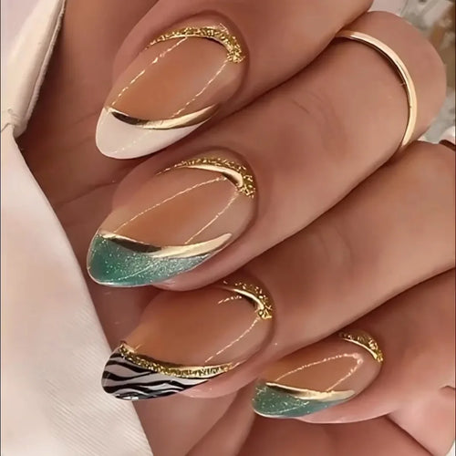  Chic Almond Press-On Nails cashymart