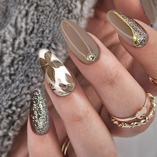  Chic Almond Press-On Nails cashymart