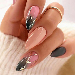  Chic Almond Press-On Nails cashymart