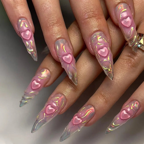  Chic Black Butterfly Nail Set cashymart