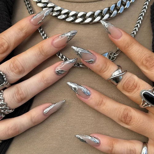 Chic Black Butterfly Nail Set cashymart