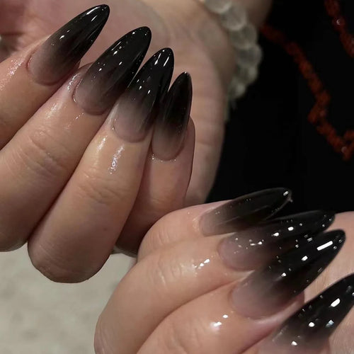  Chic Black Butterfly Nail Set cashymart