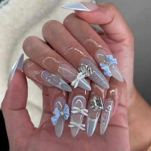  Chic Black Butterfly Nail Set cashymart