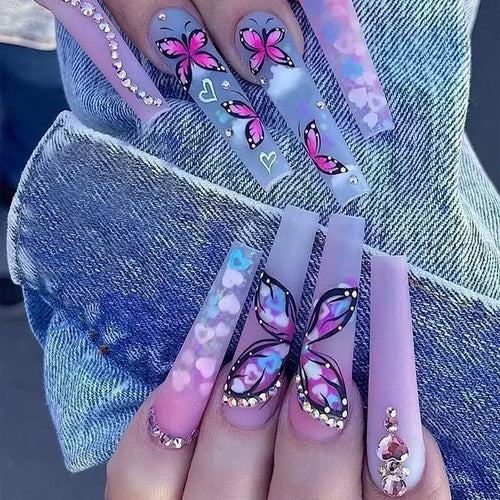  Chic Noir Ballerina Press-On Nails cashymart