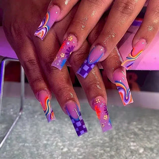  Chic Noir Ballerina Press-On Nails cashymart