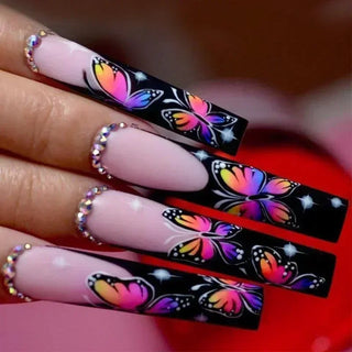  Chic Noir Ballerina Press-On Nails cashymart
