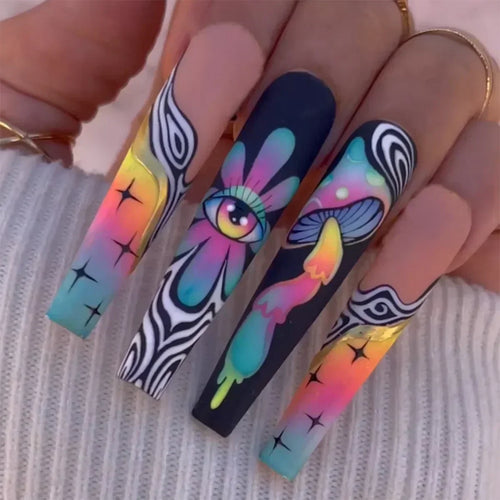 Chic Noir Ballerina Press-On Nails cashymart
