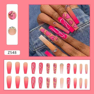  Chic Noir Ballerina Press-On Nails cashymart