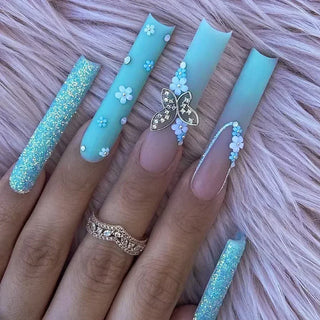  Chic Noir Ballerina Press-On Nails cashymart