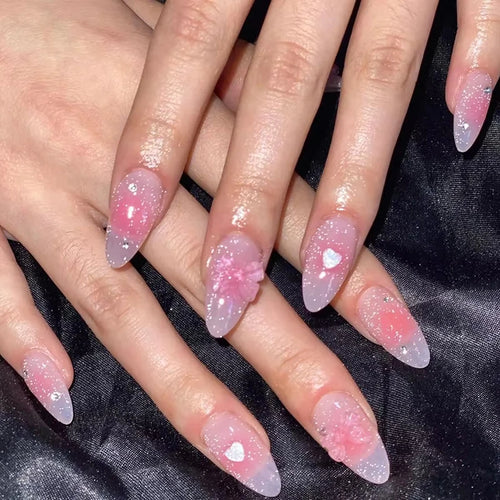  Chic Y2K Ballet Nails - 24 Press-On Set cashymart