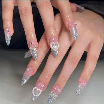  Chic Y2K Ballet Nails - 24 Press-On Set cashymart