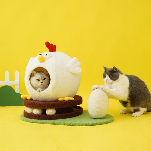  Chick Cat Litter Summer Retreat with Turntable Play Toys cashymart