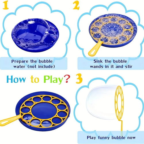  Children Big Bubbles Wand Kit for Fun Outdoor Playtime cashymart