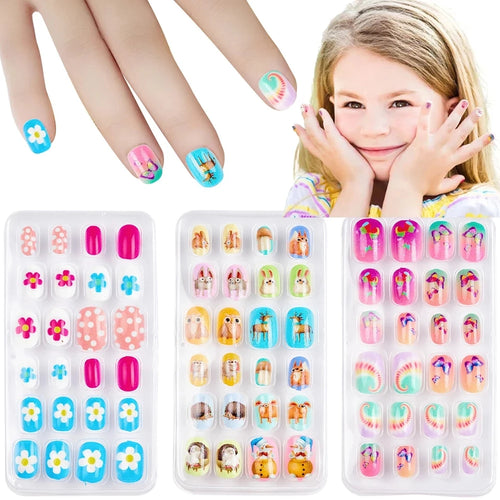  Children Press On Nails 24 Pcs Set cashymart