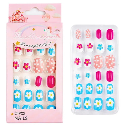  Children Press On Nails 24 Pcs Set cashymart
