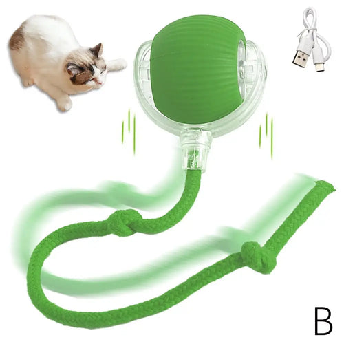  Chirping Motion Cat Ball: Interactive Teaser Toy cashymart
