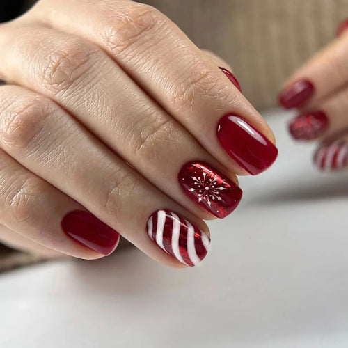  Christmas Glam Stiletto Nails cashymart