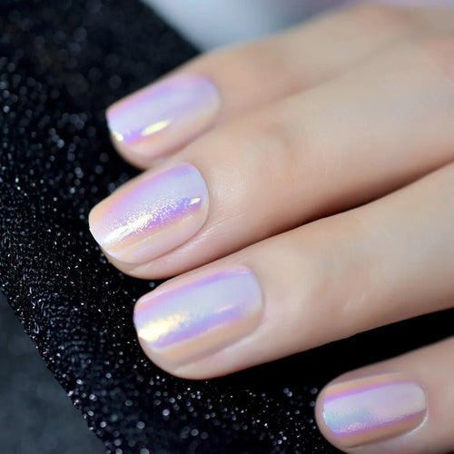  Chrome Press On Nails Full Cover Set cashymart