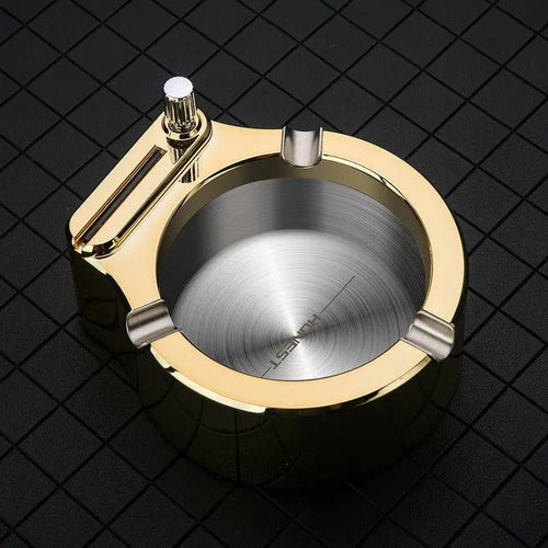  Cigarette Ashtray With Match Lighter cashymart