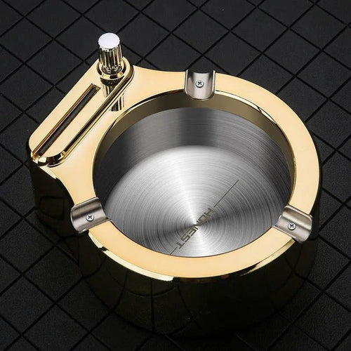 Cigarette Ashtray With Match Lighter cashymart